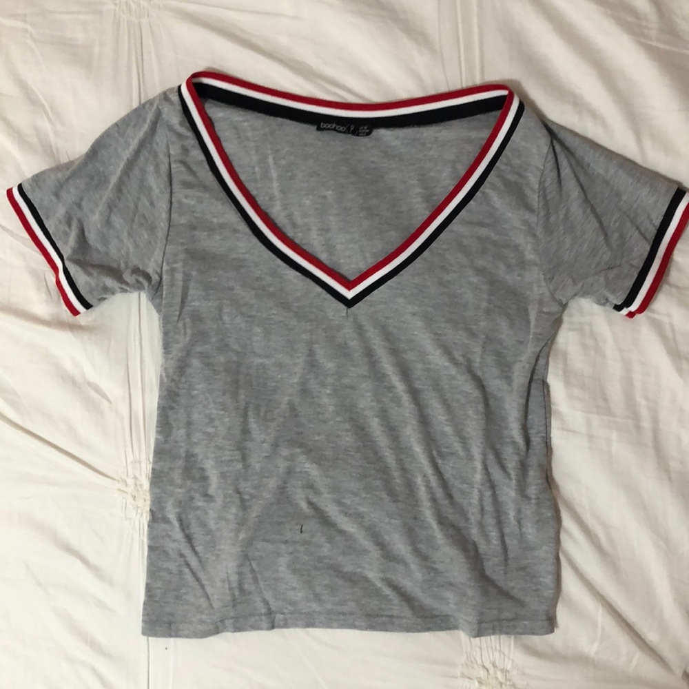 Gray Striped Lining Shirt